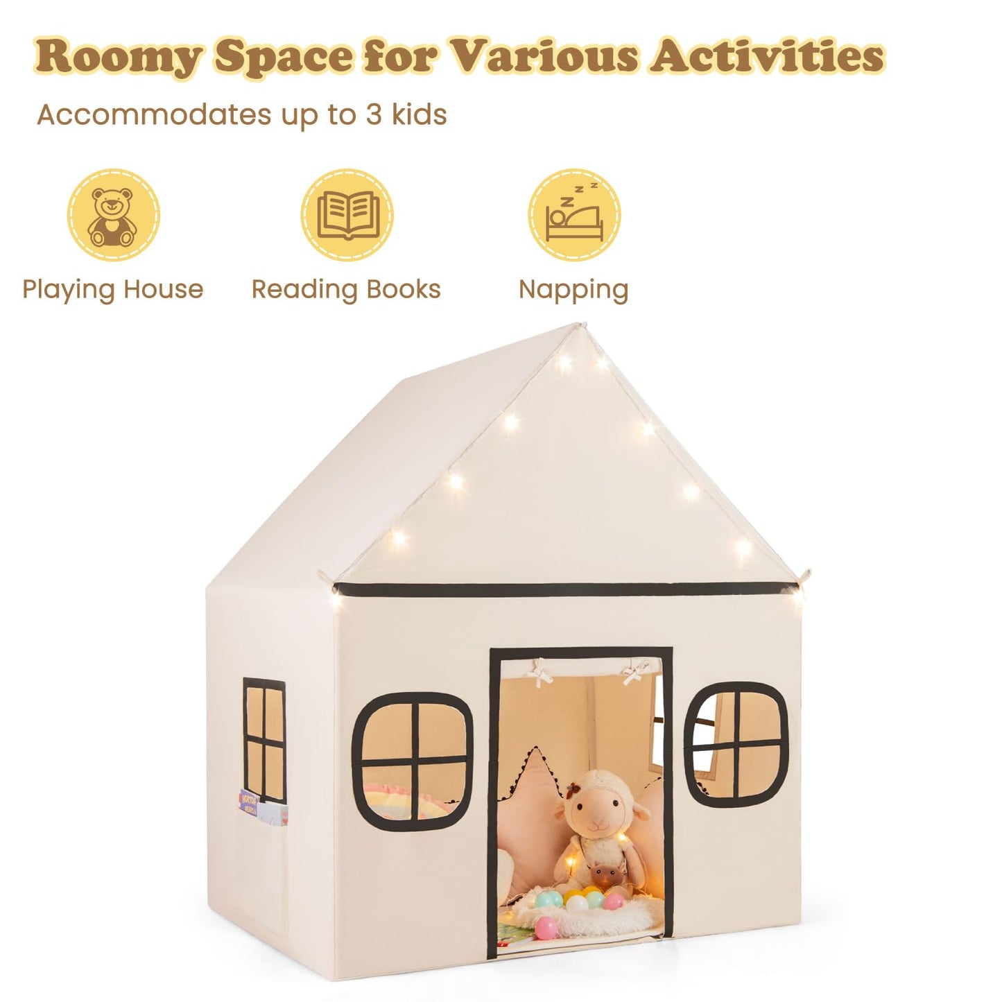 Kids Play Tent Large Playhouse Indoor Play Tent