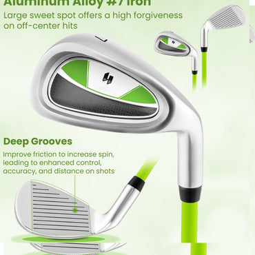 8-10 Years Children Golf Putters Right Hand with Fiberglass Shaft & Headcover