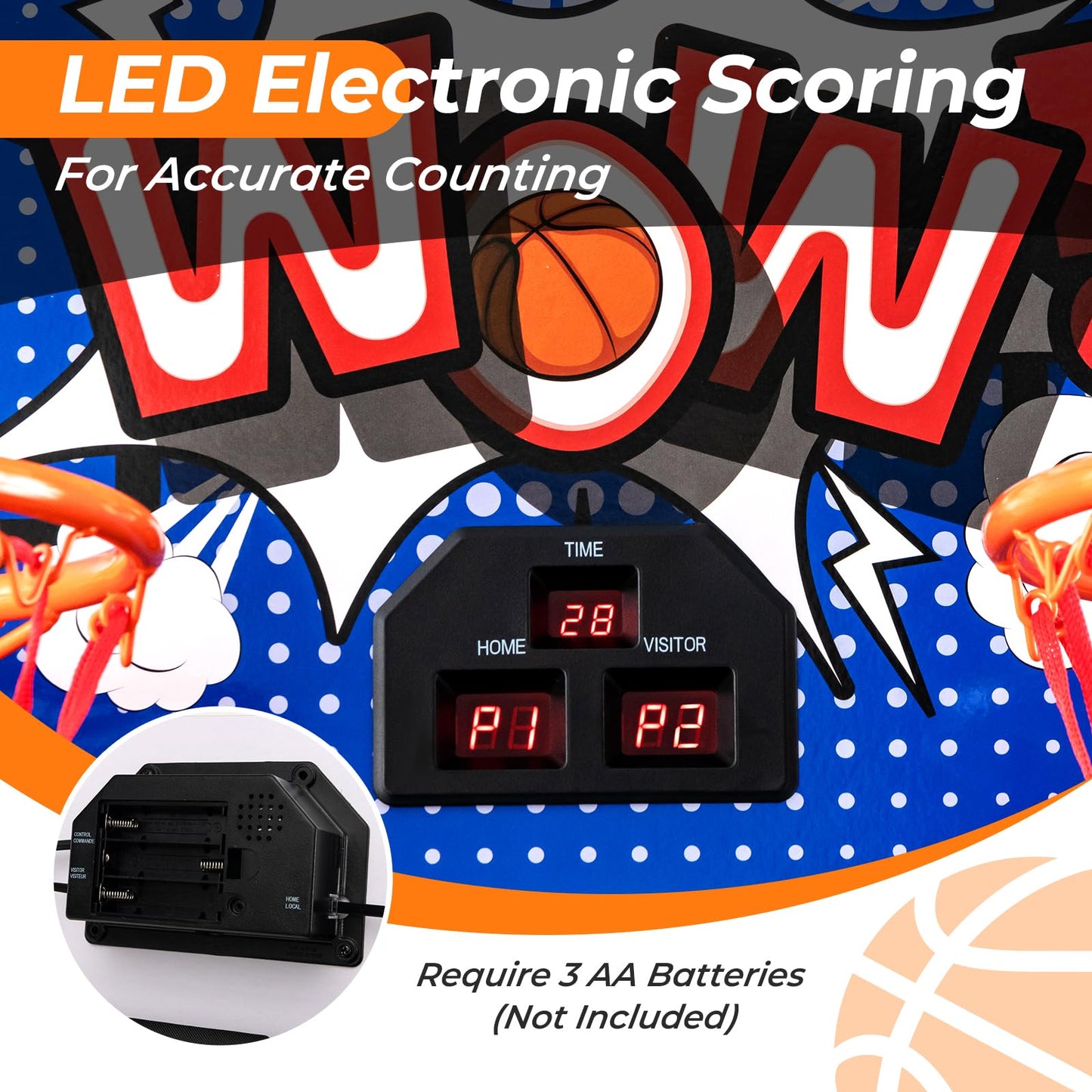 Basketball Arcade Game Indoor for 2 Players