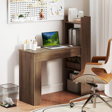 Home Office Desk with Bookshelf 110 CM Study Writing Table