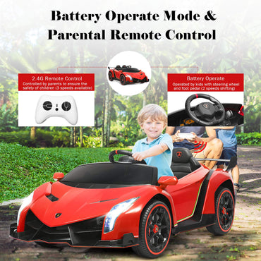 2-Seater Licensed Lamborghini Racing Cars with Remote Control
