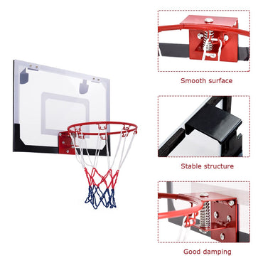 Mini Basketball Hoop with Shatterproof Backboard for Kid, Teen, Adult