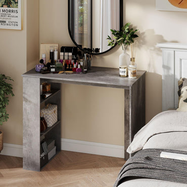 Computer Desk with Bookshelf for Study Living Room