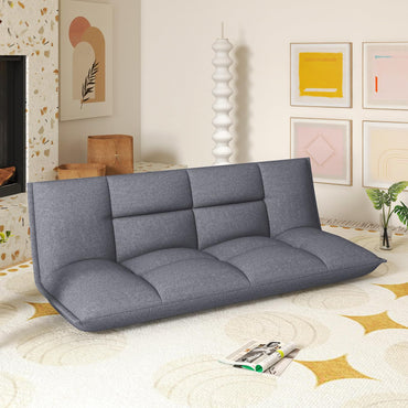 Floor Sofa Chair with 5-Postion Adjustable Backrest and Armrests