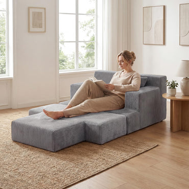Folding Sofa Bed, Convertible Sleeper Chair Floor Sofa, No Assembly