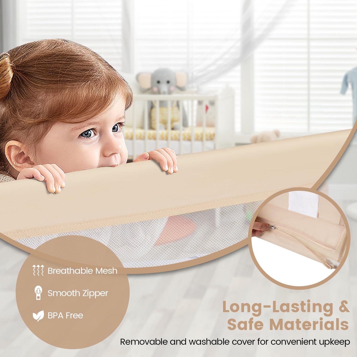 59'' Extra Long Bed Rails for Toddlers