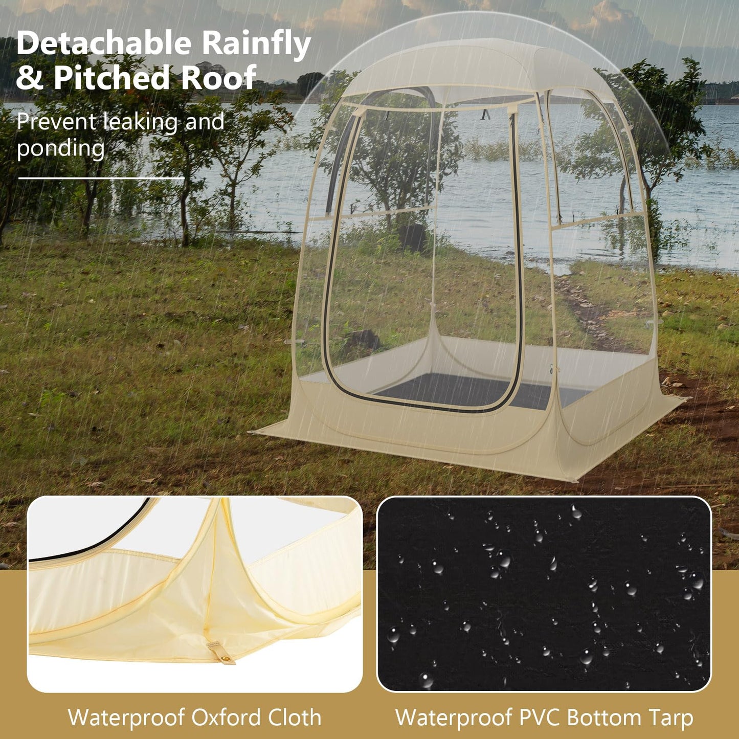Foldable Instant Camping Tent Canopy Shelter for Sporting Events