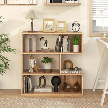 Wooden Bookshelf, 3 Tier Freestanding Separable Bookshelf