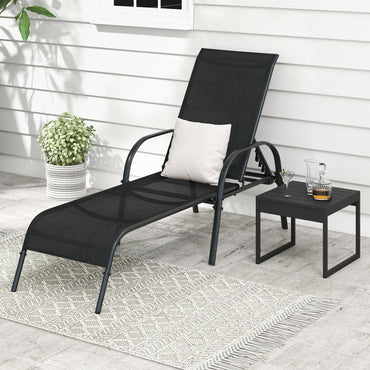 5-Level Adjustable Garden Sun Lounger
