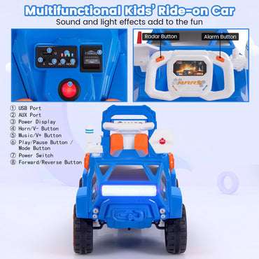 6V Kids Ride on Car Electric 4-Wheeler for Kids with Music