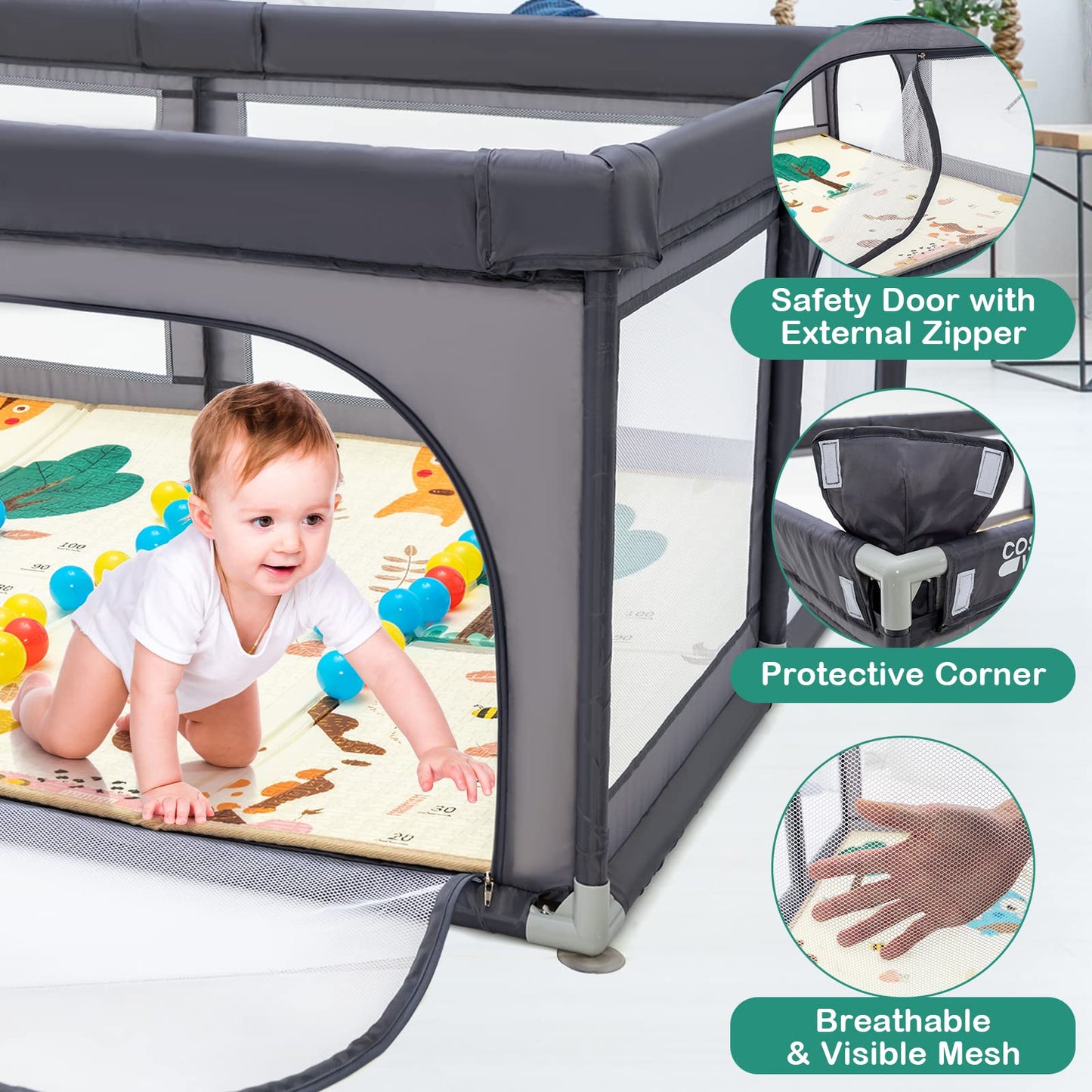Baby Playpen for Babies and Toddlers