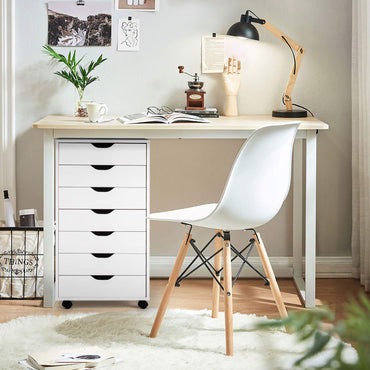 7 Drawers Lateral Stationery Storage Organiser Chest with Wheels