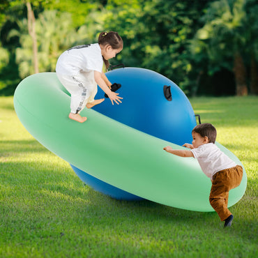Inflatable Dome Rocker Bouncer for Kids with 6 Built-in Handles