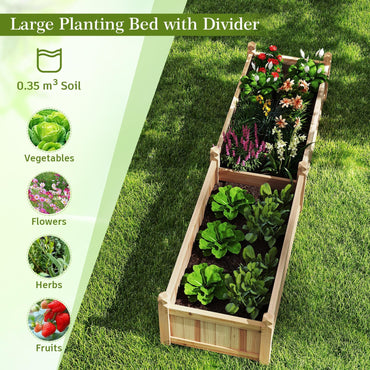 Wooden Planter Box Kit with Non woven Liner
