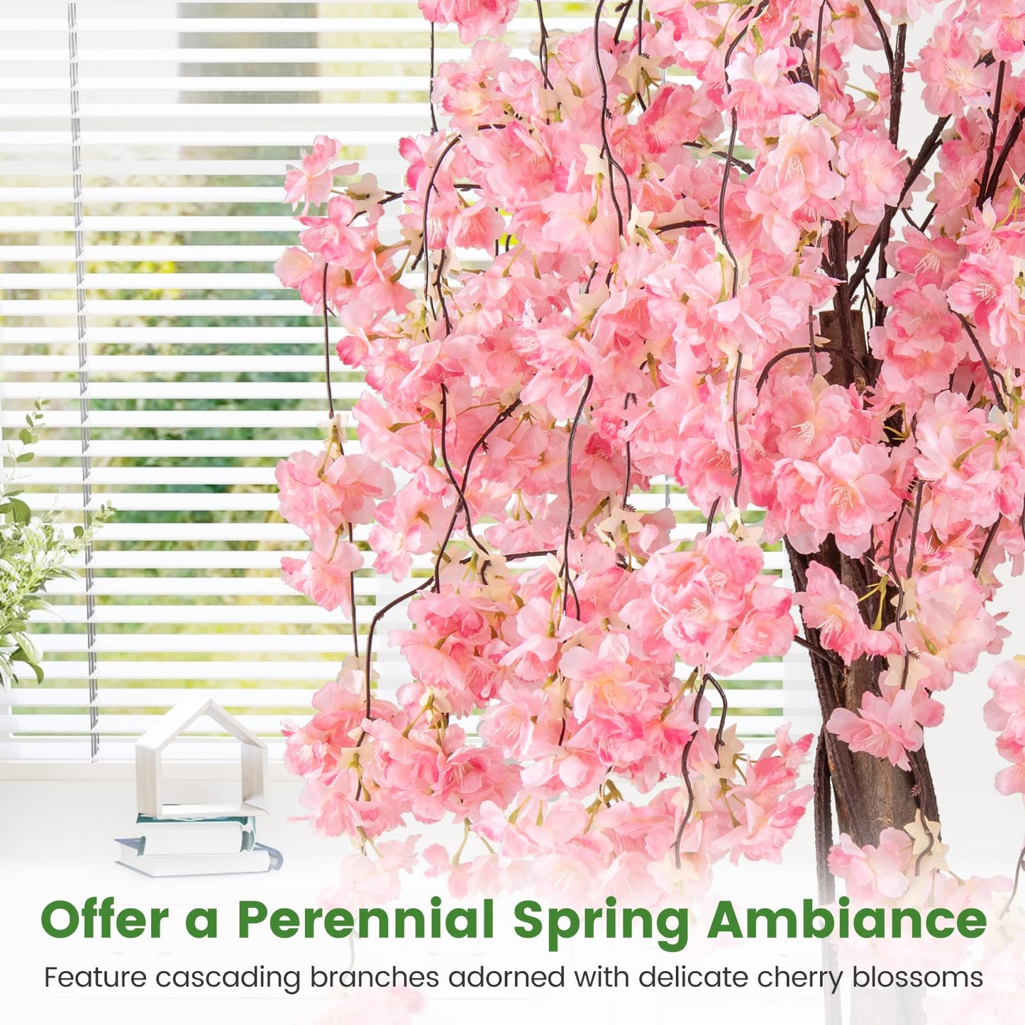 163CM Tall Artificial Cherry Blossom Tree with Flowers