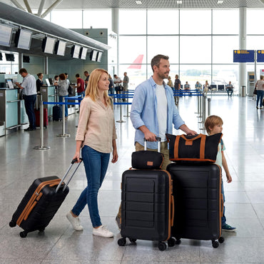 5-Piece Luggage Set with Universal Wheels and ABS Hard Shell for Travel