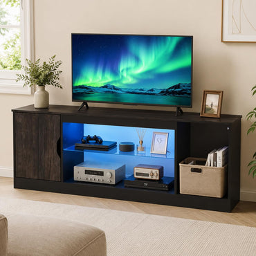 148cm TV Unit, LED TV Stand Cabinet for 65 Inch TVs