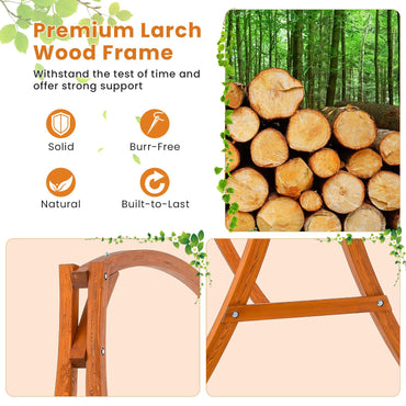 Solid Wood Garden Swing Stand Frame