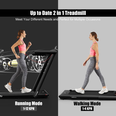 2.25 HP Foldable Treadmill 3 in 1 Walking Pad Under Desk Treadmill
