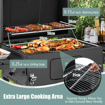 Portable Smoker Barbecue Griller with Hooks
