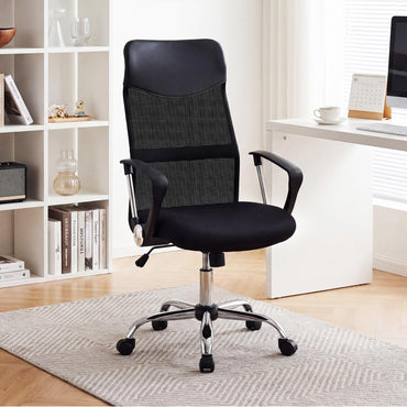 Mesh Office Chair, Height Adjustable Ergonomic Computer Desk Chairs with Casters