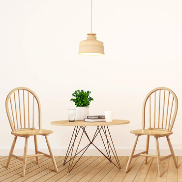 GiantexUK Set of 2/4 Wooden Chairs High Back Dining Chair Set