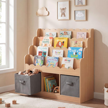 Kids Bookcase, Children Storage Shelf