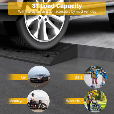 Heavy Duty Curb Ramp Set with 4 Expansion Bolts