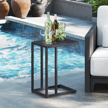 C Shaped Garden Side Table for Living Room