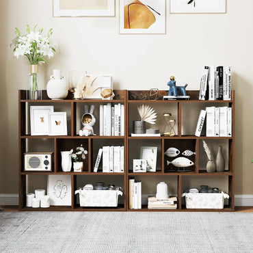 7 Cubes Open-back Bookshelf Home Storage Display Shelf