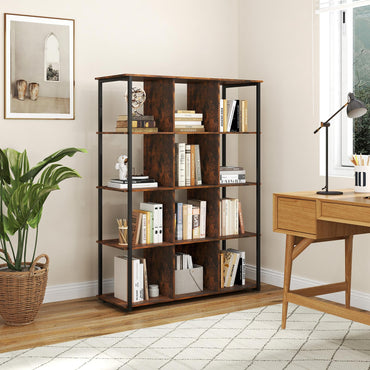 Tall Freestanding Bookshelf with 2 Anti tipping Kits