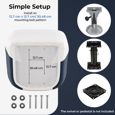 Pontoon Boat Chair with Thickened Sponge Padding