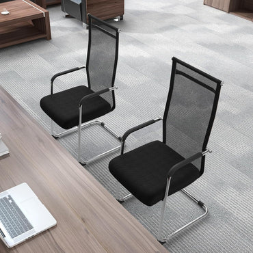 Meeting Office Chairs Set of 2/4, Mesh Reception Desk Chairs
