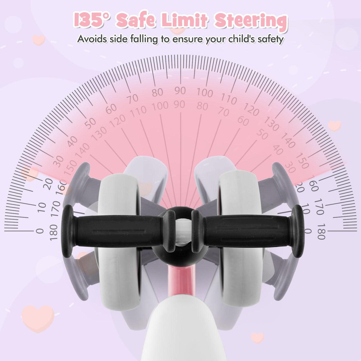 Baby Balance Bike with Soft Seat for 2+ Years Old Boys Girls