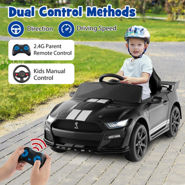 12V Kids Ride on Car Electric Licensed Ford Mustang Shelby GT500 for Kids Aged 3-8