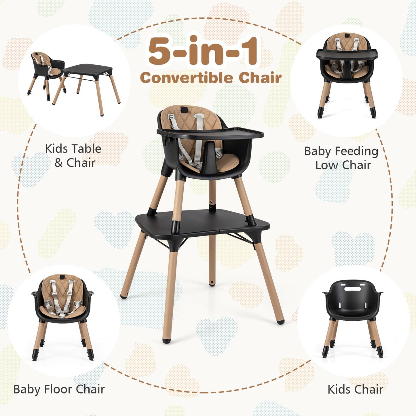 Convertible Baby High Chair