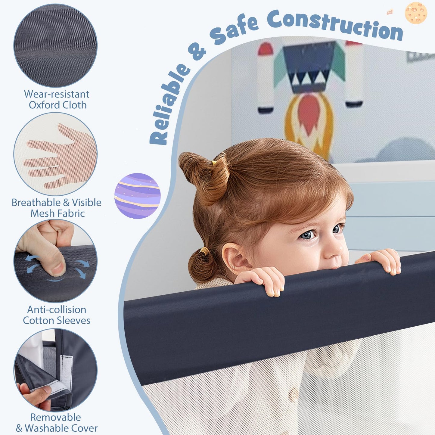Swing Down Toddler Safety Beds Guard