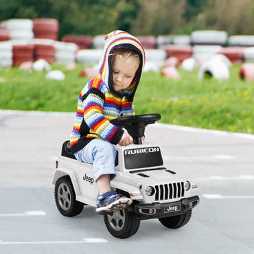 Licensed Jeep Ride On Push Car with Steering Wheel and Engine Sound for Ages 18-36 Months
