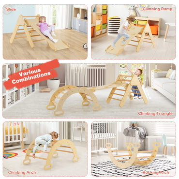 Triangle Climbing Toys with Climbing Triangle Arch Ramp