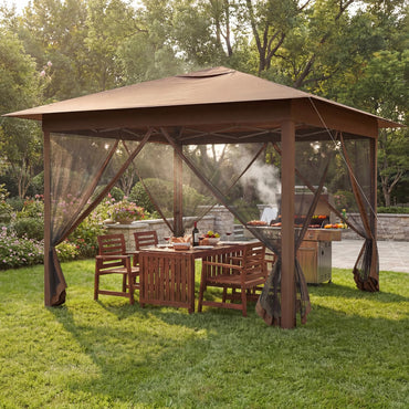 Pop up Gazebo, UPF50+ Sun-Protective Height Adjustable Pavilion Canopy Tent