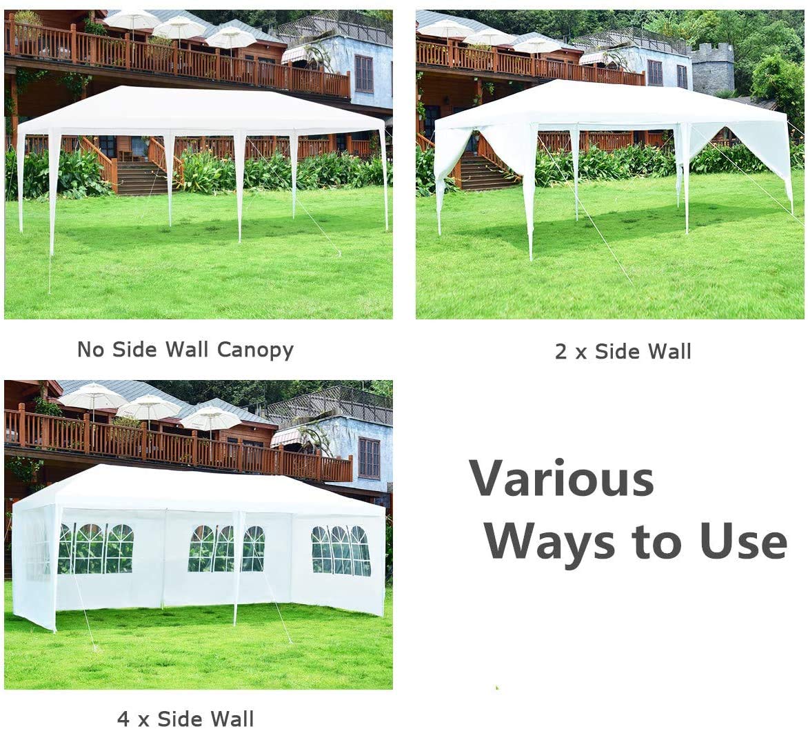 Garden Gazebo with Carry Bag and 4 Side Walls