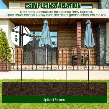 Outdoor Coated Metal Rustproof Landscape Decorative Fencing Panels