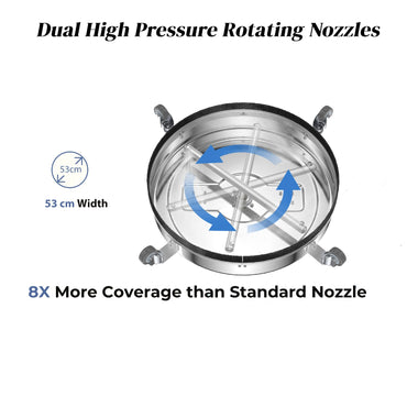 GiantexUK 21’’ Pressure Washer Surface Cleaner 4000 PSI Flat Floor Cleaning Washer with 3/8" Quick Connector
