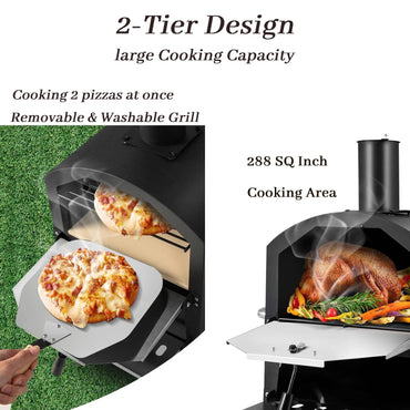 Garden Patio BBQ Grill Pizza Oven for Party Camping