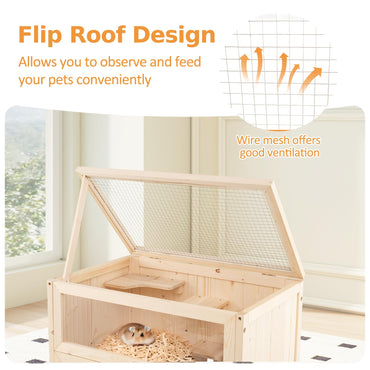 Wooden Hamster Cage