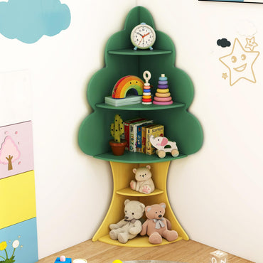 Tree Bookshelf for Kids 5-Tier Children Book Display Rack