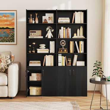 6-tier Modern Style Bookcase with Adjustable Shelves
