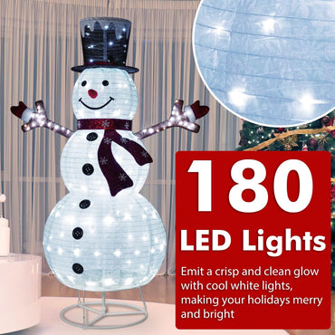 Pre-Lit Pop-up Christmas Decoration with 180 Cold White LED Lights