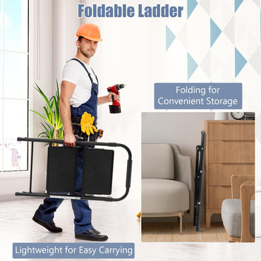 2 Step Folding Ladder with Safe Lock and Hand Grip