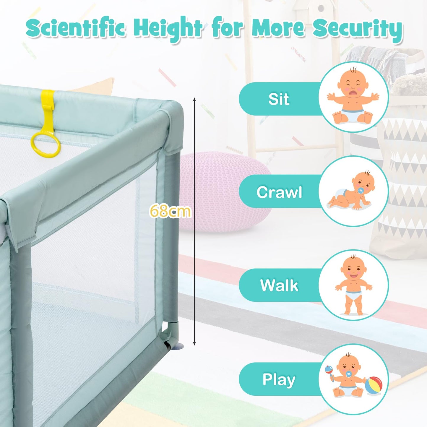 Baby Playpen for Babies and Toddlers